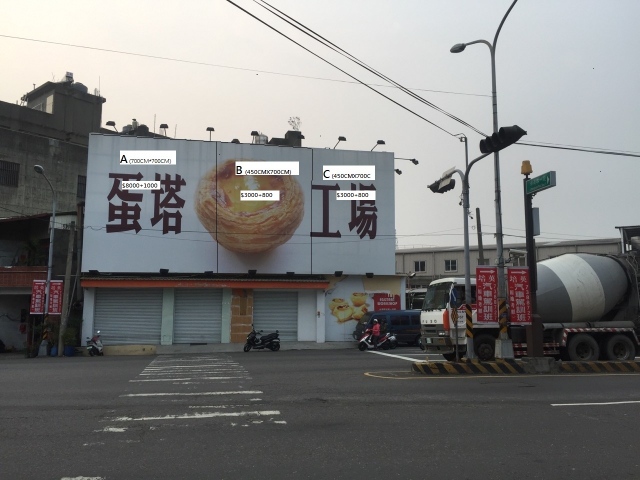 彰化市 彰南路往中山路方向紅綠燈口下 A看板
