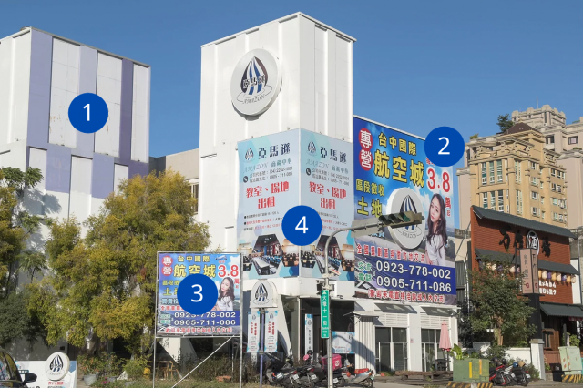 台中IKEA旁邊 大觀路大墩11街路口 精華地段